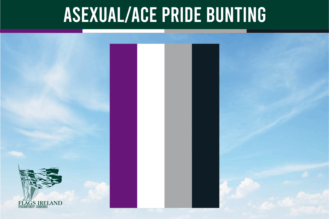 Asexual ACE Pride Bunting