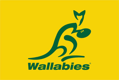 Australische Rugby-Wappenflagge – Wallabies