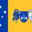 Australian Capital Flag. The flag uses the Canberra city colours of blue and gold (which also happen to be the heraldic colours of Australia).