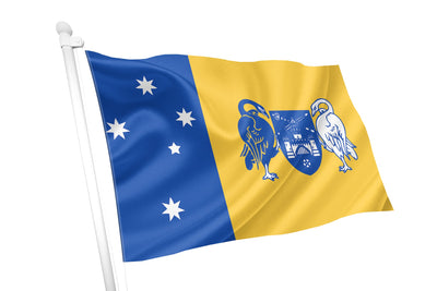 Australian Capital Flag. The flag uses the Canberra city colours of blue and gold (which also happen to be the heraldic colours of Australia).
