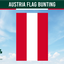 Wimpelkette mit Österreich-Flagge