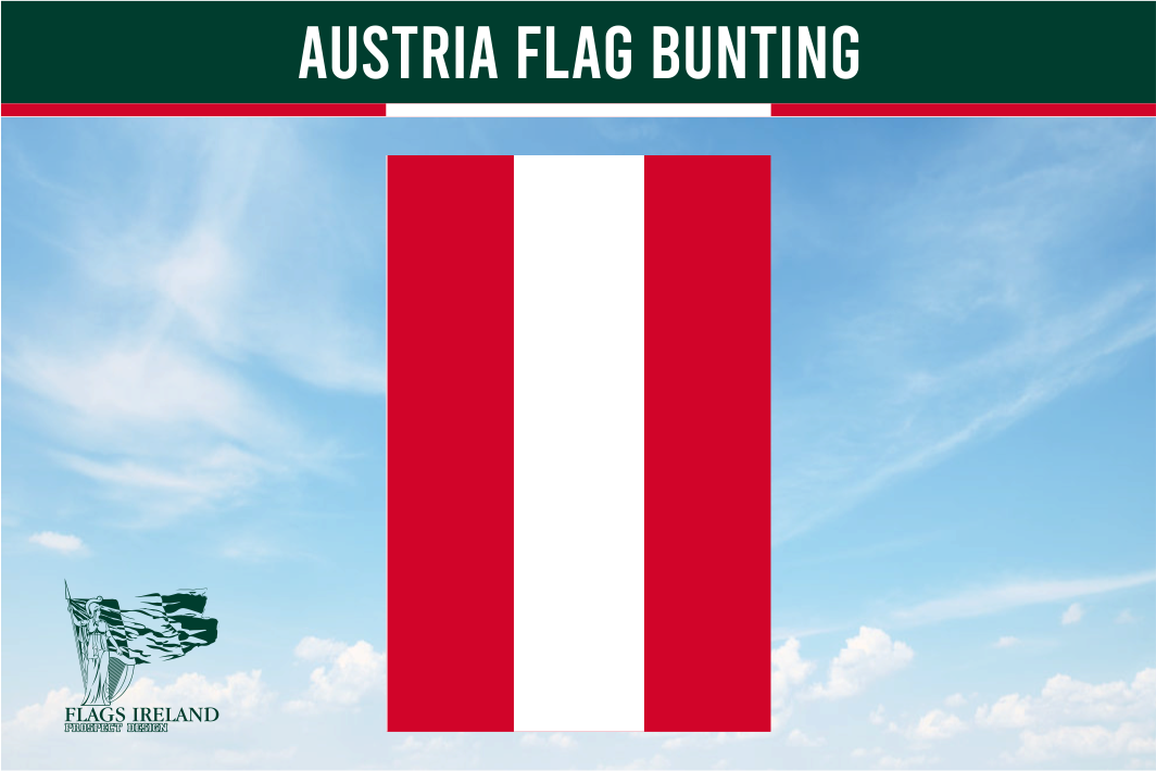 Wimpelkette mit Österreich-Flagge