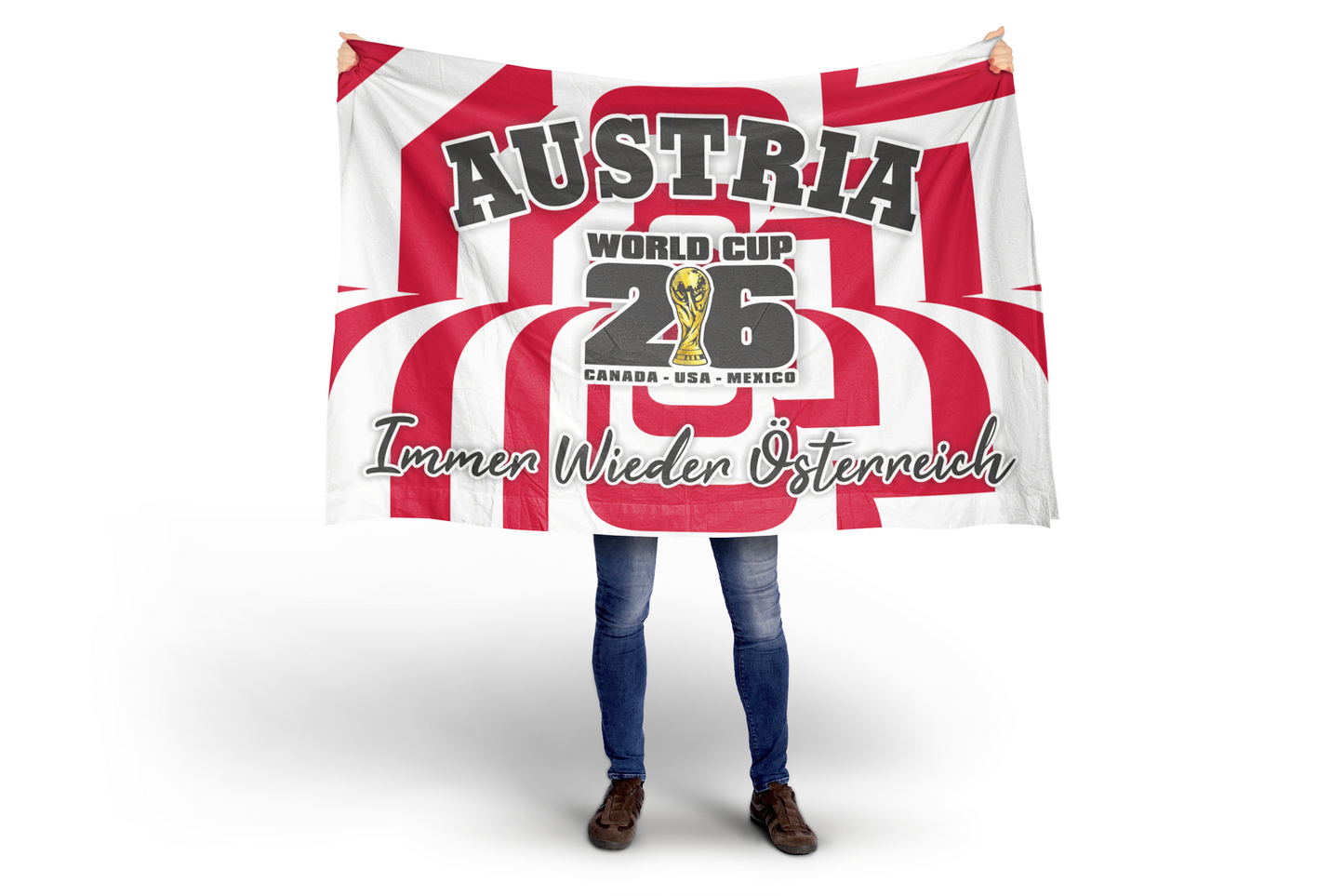 Austria World Cup 2026 Football Supporter Flag