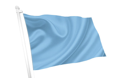 Azure Blue Coloured Flag