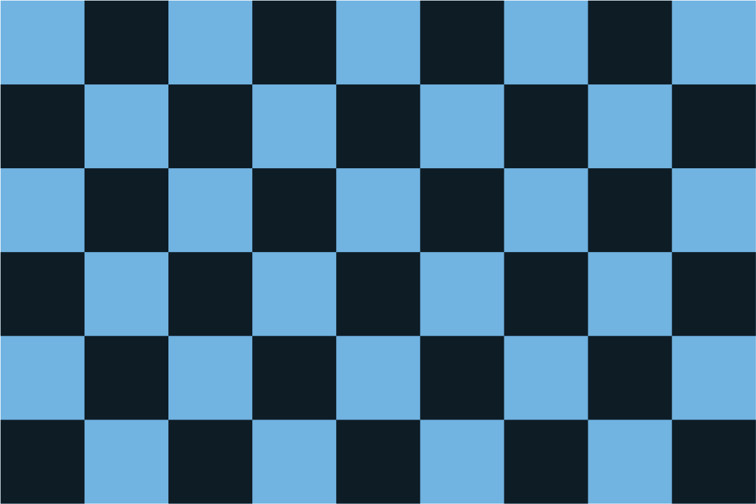 Azure Blue & Black Chequered Handwaver Flag