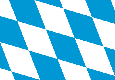 Blue and white checkered pattern Bavaria (Lozengy) Flag