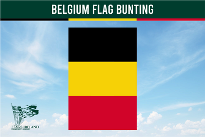 Wimpelkette mit belgischer Flagge