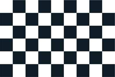 Black & White Chequered Handwaver Flag