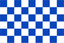 Blue & White Chequered Handwaver Flag