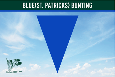 Blaue Wimpelkette (St. Patrick/County Blue).