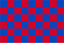 Blue & Red Chequered Handwaver Flag