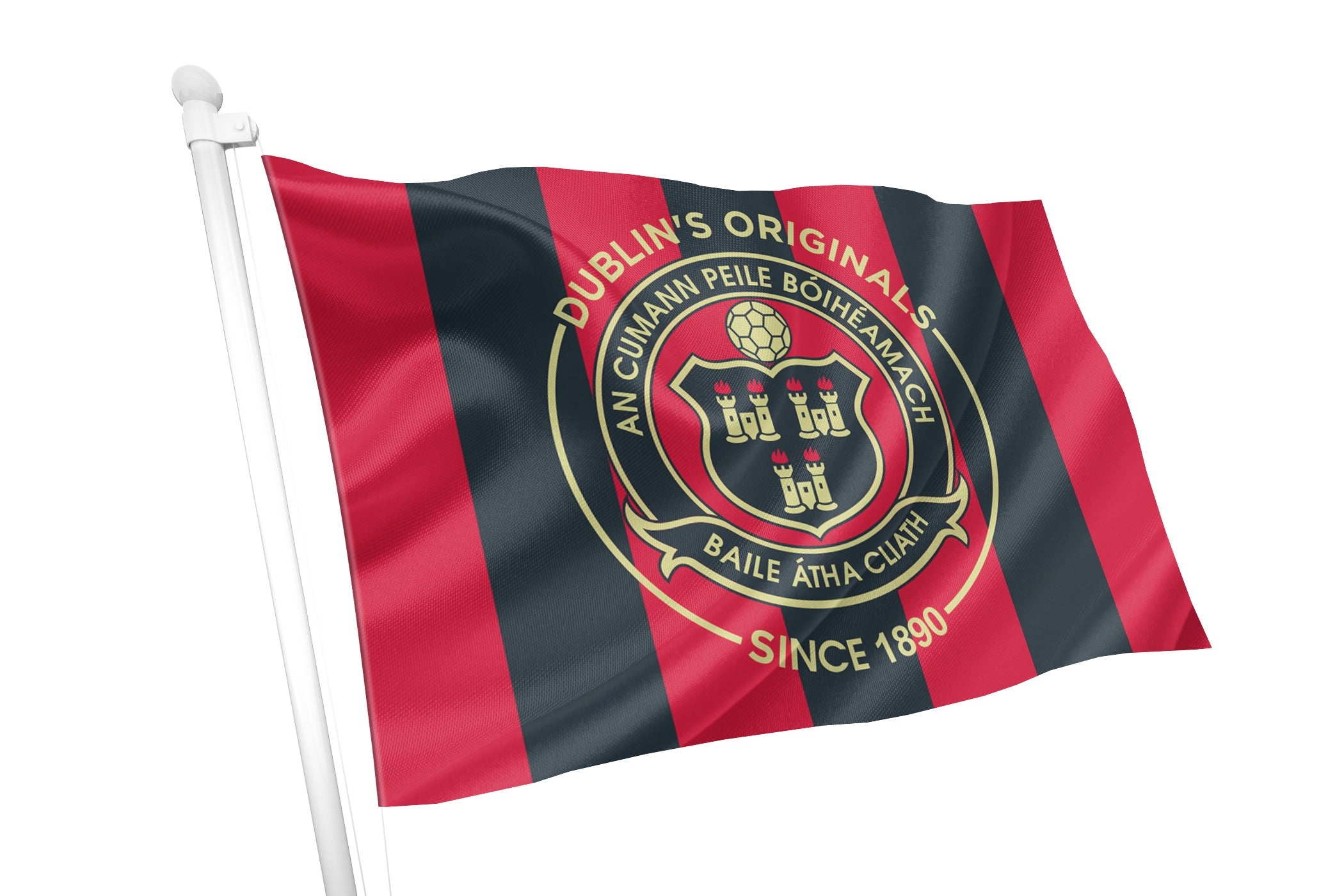 Club Flags Design Bohemians Football Club Flag ''Dublin's Originals'' - High-Quality ...