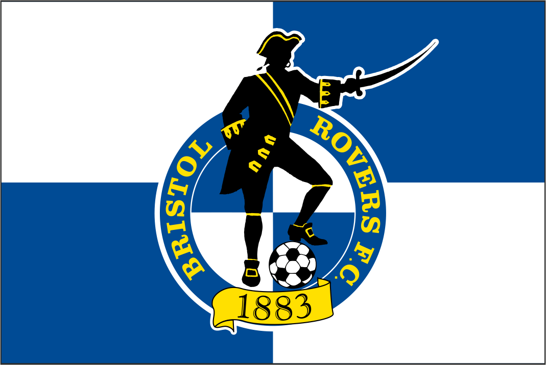 Red Rovers Flag Bristol Rovers Football Club Flag - Premium Knitted Polyester, Multiple ...