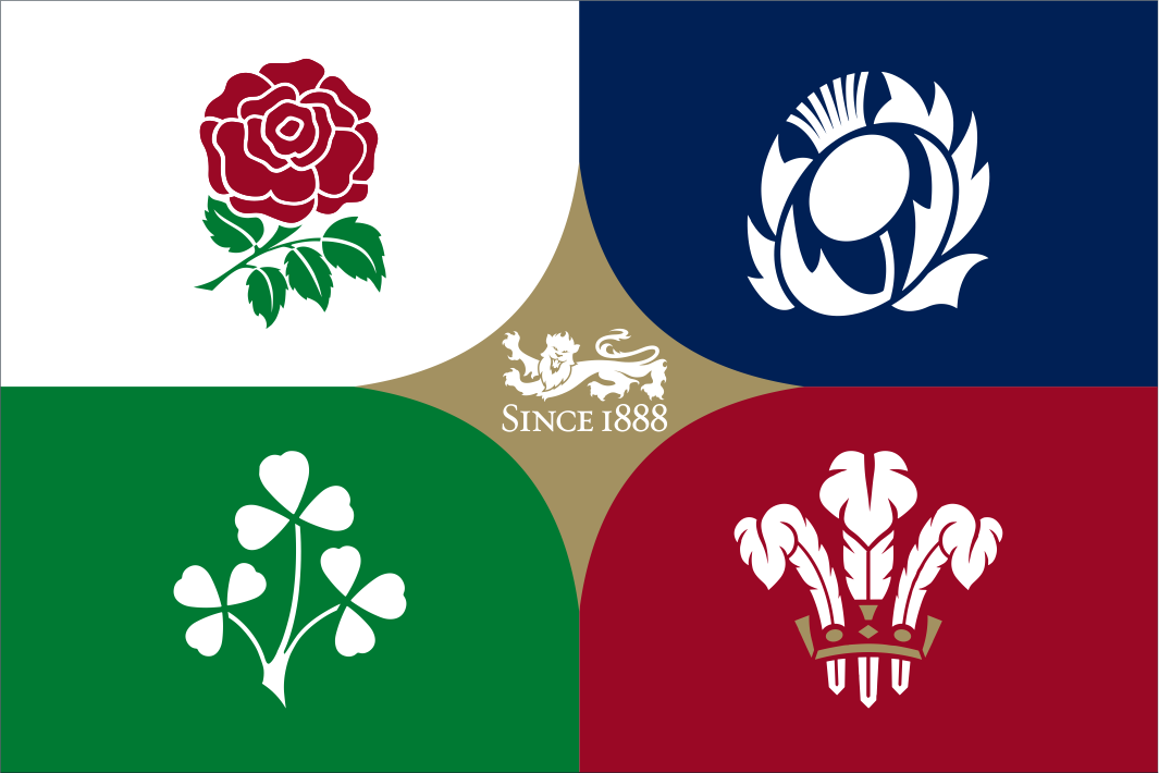 Bandeira com crista de rugby da Irlanda