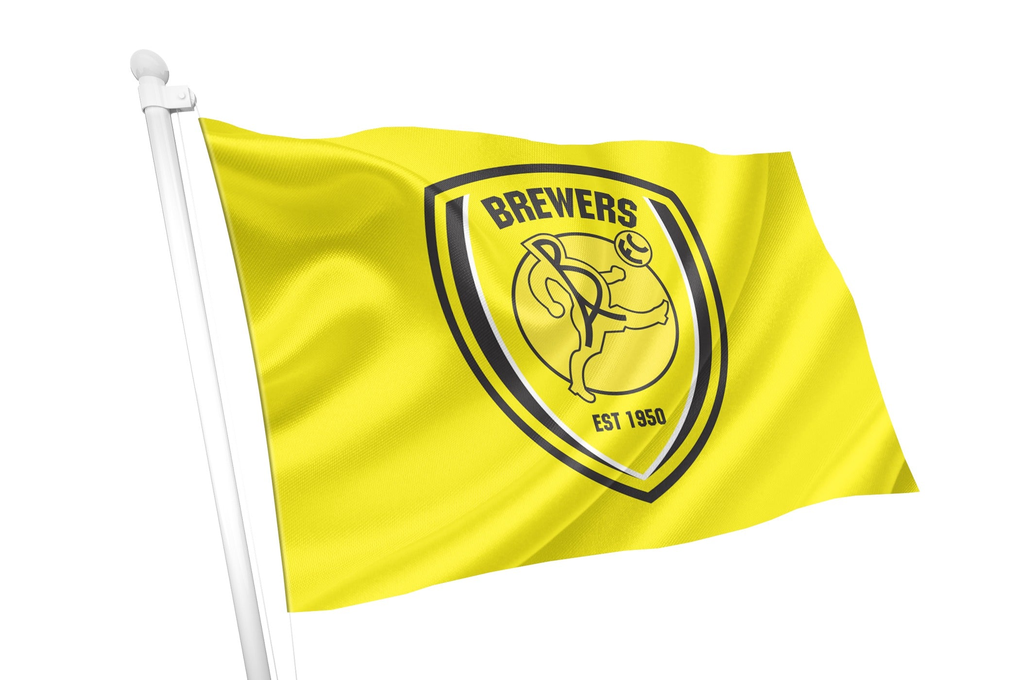 Club Flags Design Burton Albion Football Club Flag - Premium Knitted Polyester, Multiple ...