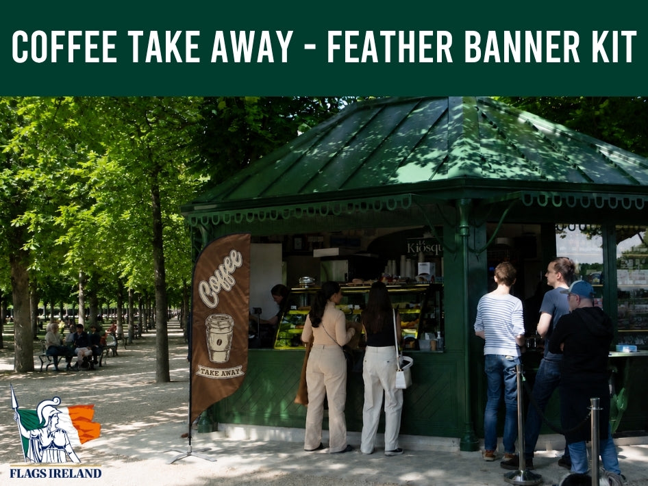 Coffee Take Away - Feather Banner Kit (2mtr & 3mtr)