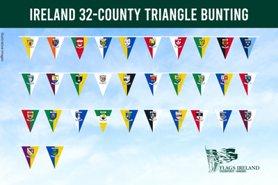 Bunting com crista GAA do condado de Cork