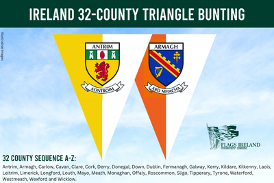 Bunting com crista GAA do condado de Cork