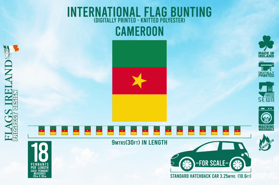 Cameroon Flag Bunting