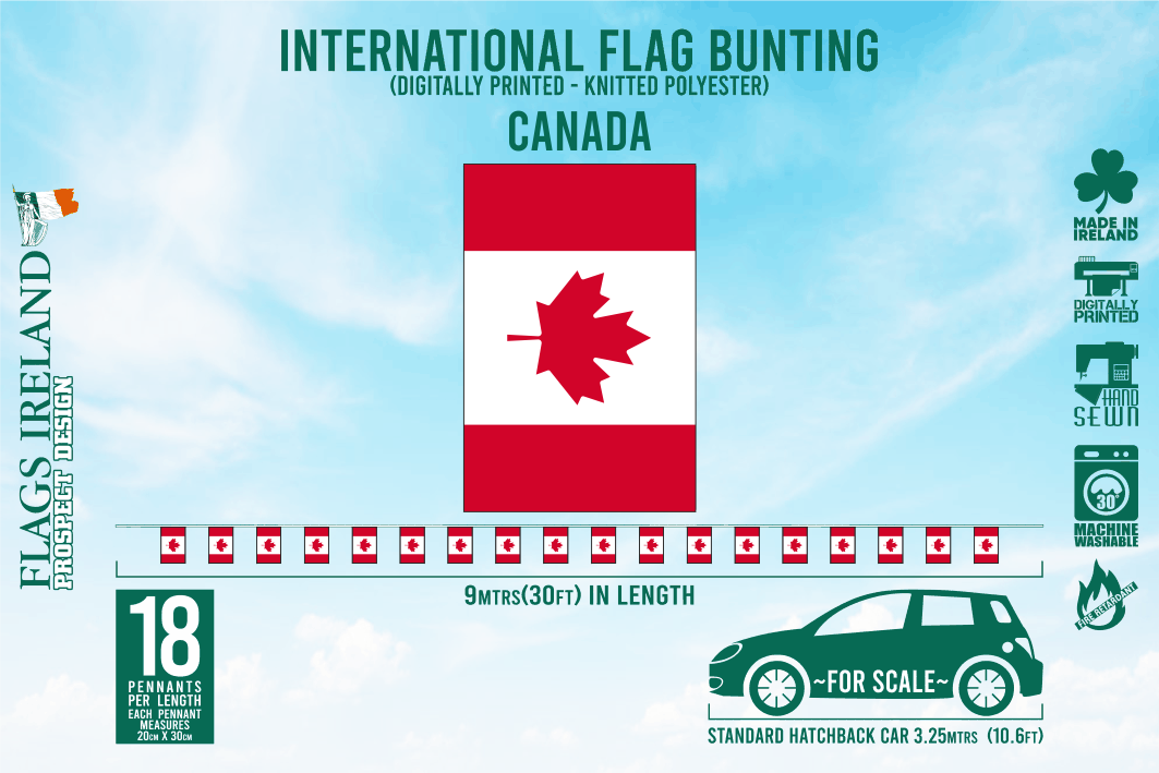 Canada Flag Bunting