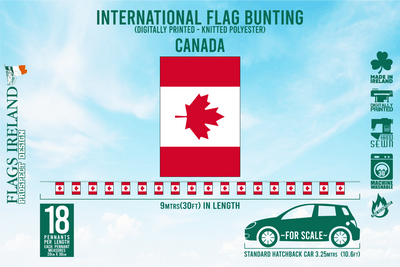 Wimpelkette mit Kanada-Flagge