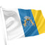 Flag with a coat of arms on a white background