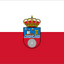 Cantabria Flag. White and Red with crest in the middle.