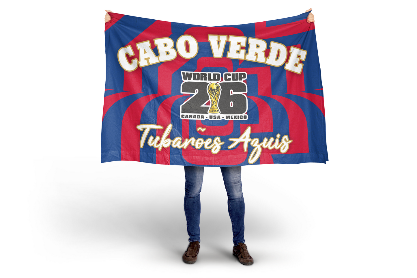 Cape Verde World Cup 2026 Football Supporter Flag