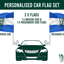 Personalised Logo Car Flag Set
