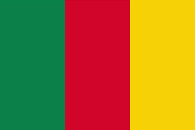 Bandeira de cor verde, vermelha e amarela dourada