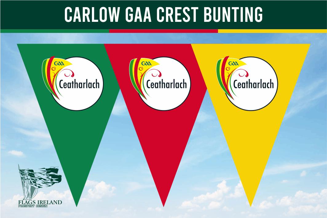 Carlow GAA Crest Bunting