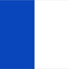 Bandeira de cor azul e branca