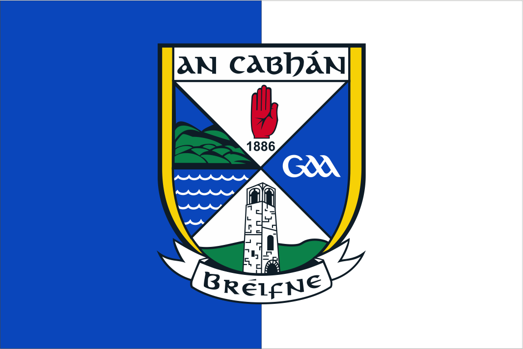 Cavan GAA Crest Handwaver Flag
