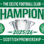 Celtic Football Club Scottish League Winners Flag 2025/26