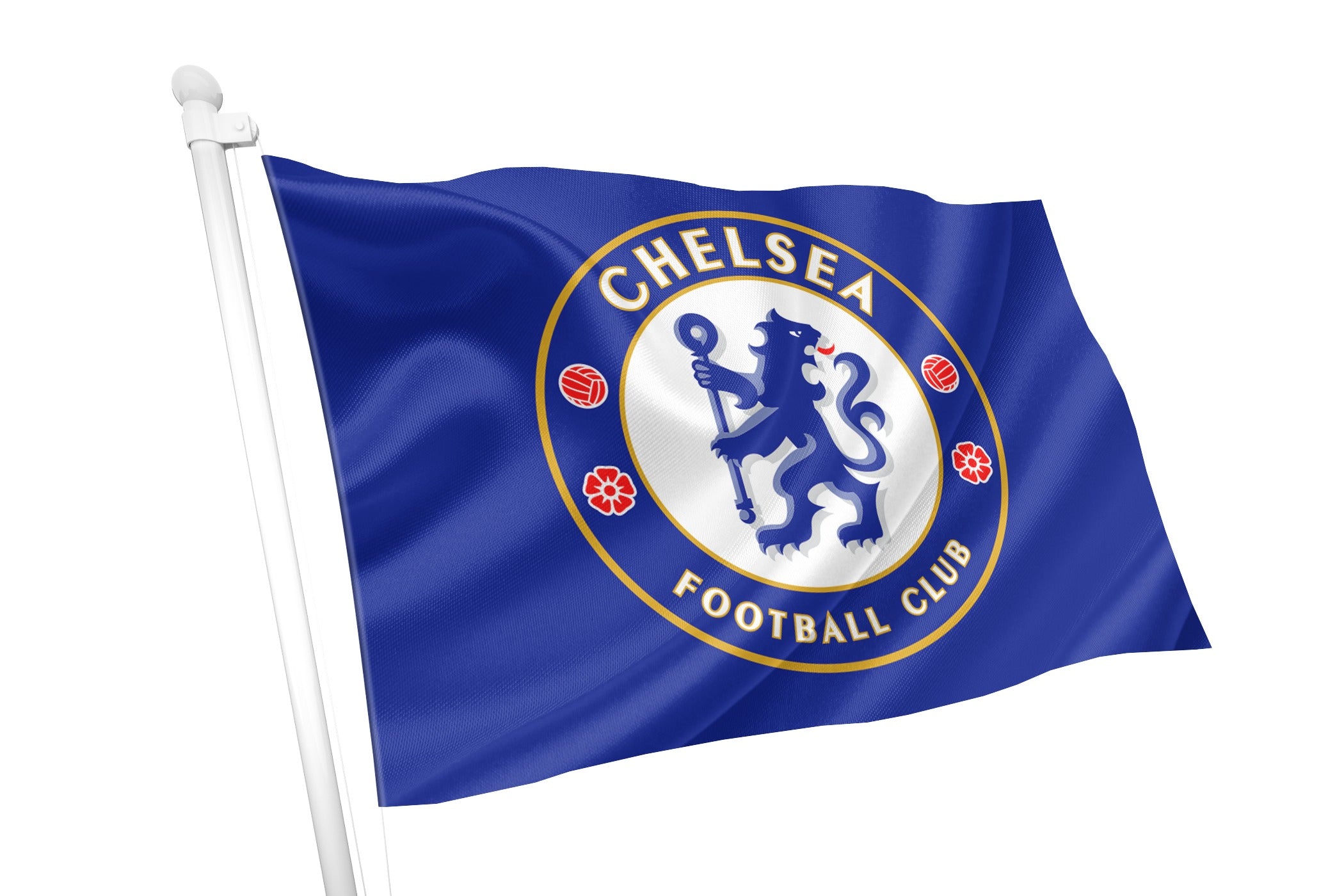 Chelsea FC 5ft X 3ft Flag – Blue Club Logo, Official Licensed Soccer Merchandise, Unisex Adult
