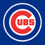 Chicago Cubs logo on a blue background