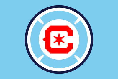 Chicago FC Logo with a red 'C' and star on a blue background