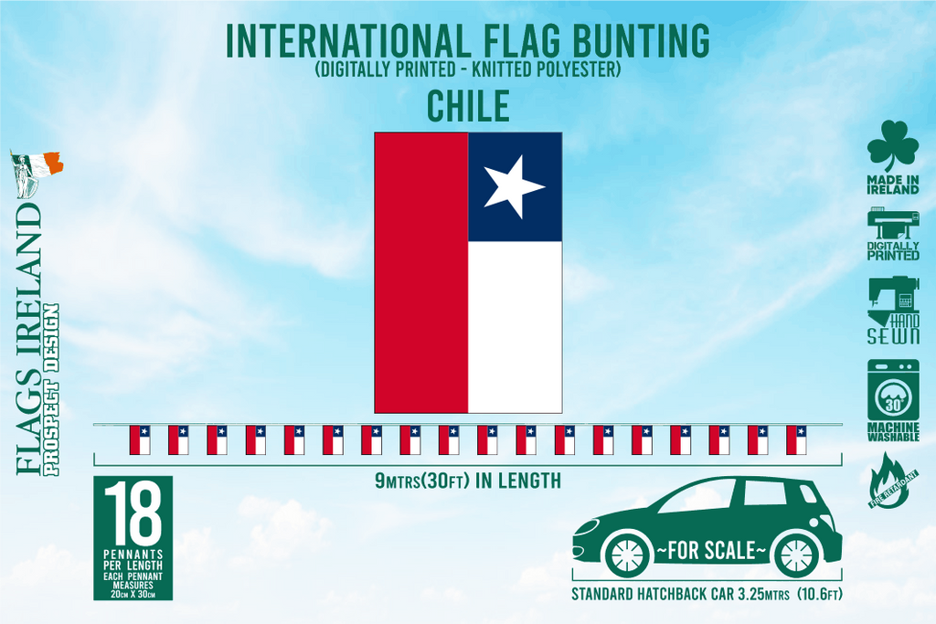 Chile Flag Bunting