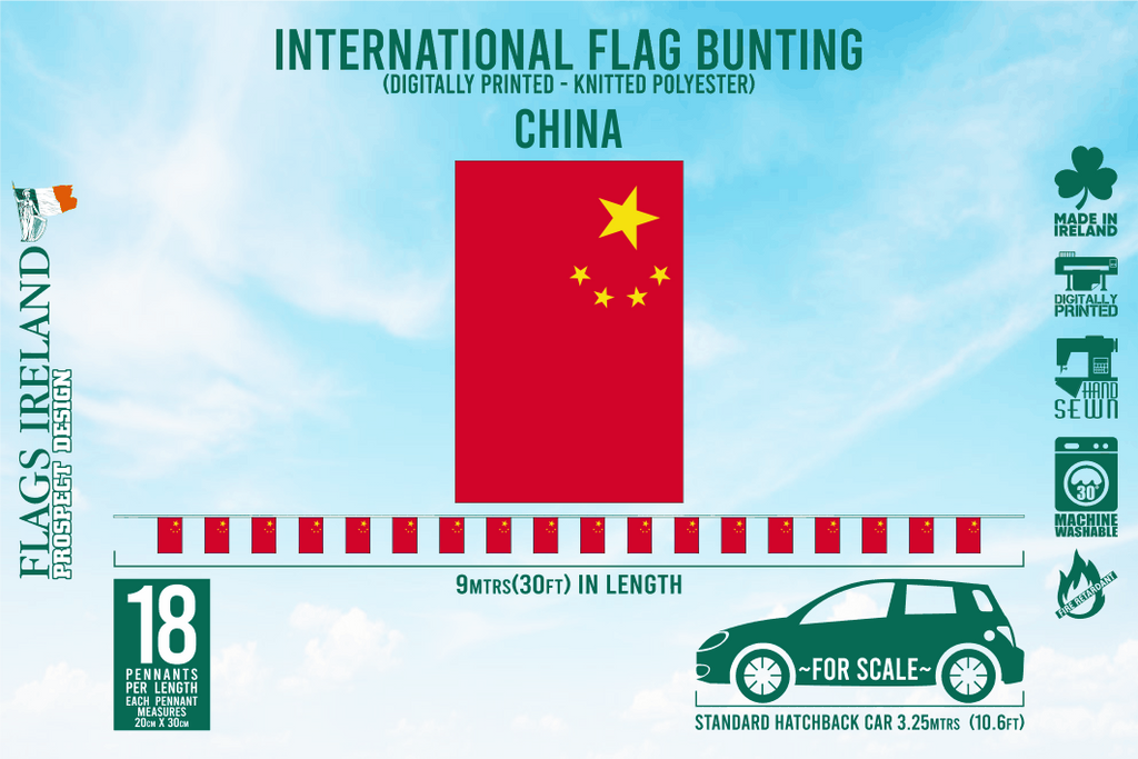China Flag Bunting