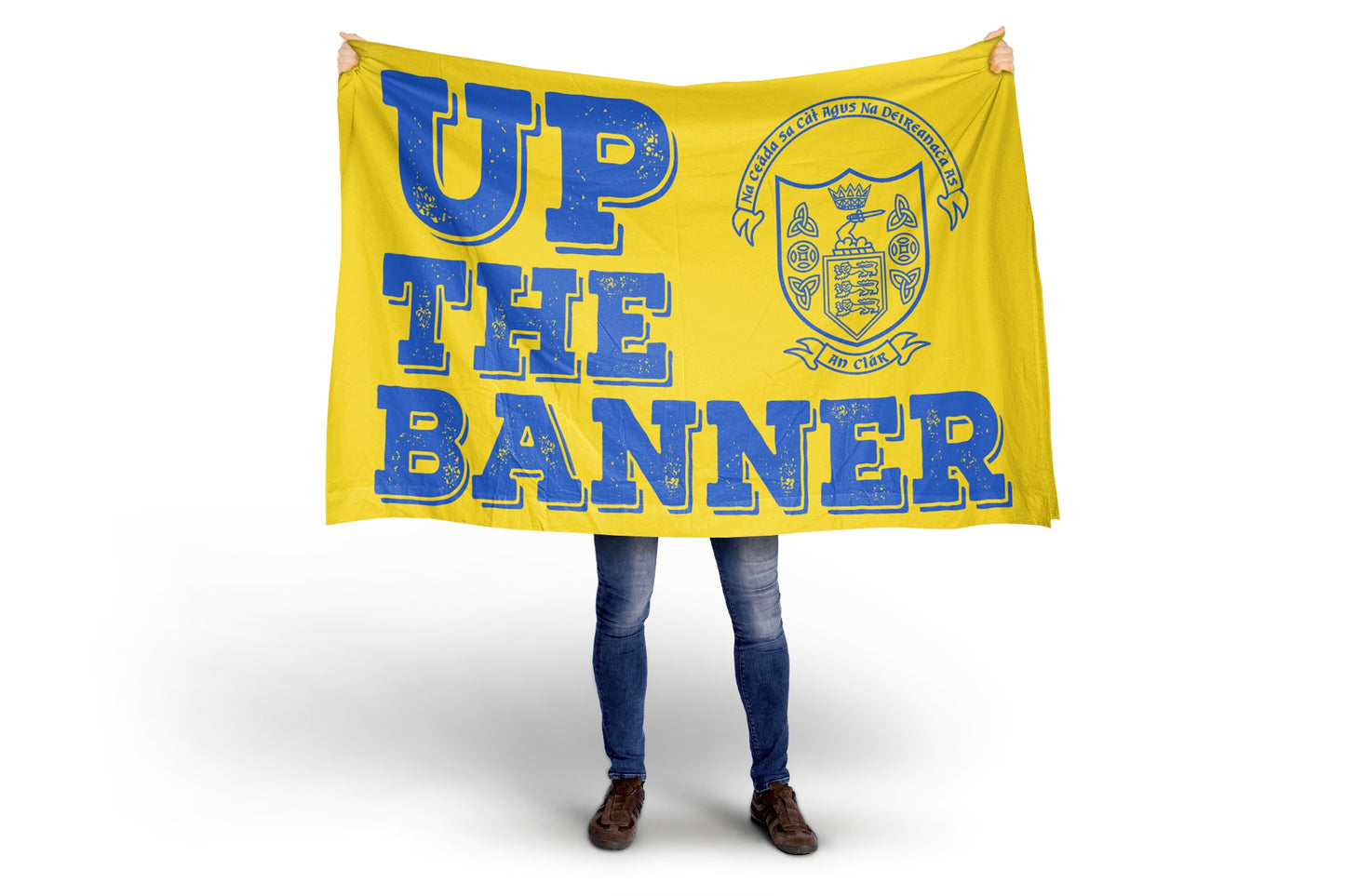 Clare GAA ''Up The Banner'' Crest Flag