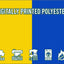 Golden Yellow & Blue Coloured Flag