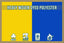 Golden Yellow & Blue Coloured Flag