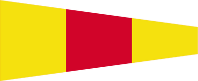 Numeral Pennant Code 0 (zero) Flag