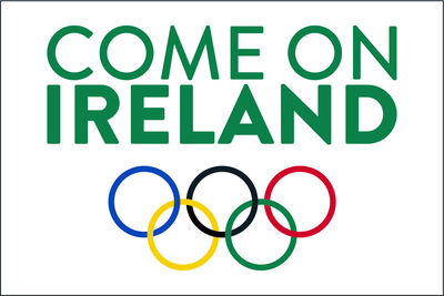 Come On Ireland Olympic Flag - White