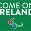 Bandeira com crista de rugby da Irlanda