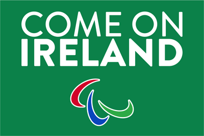 Come On Ireland Paralympic Flag - Green