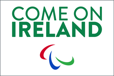 Come On Ireland Paralympic Flag - White