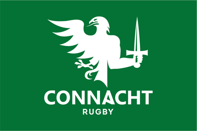 Bandeira com crista de rugby da Irlanda