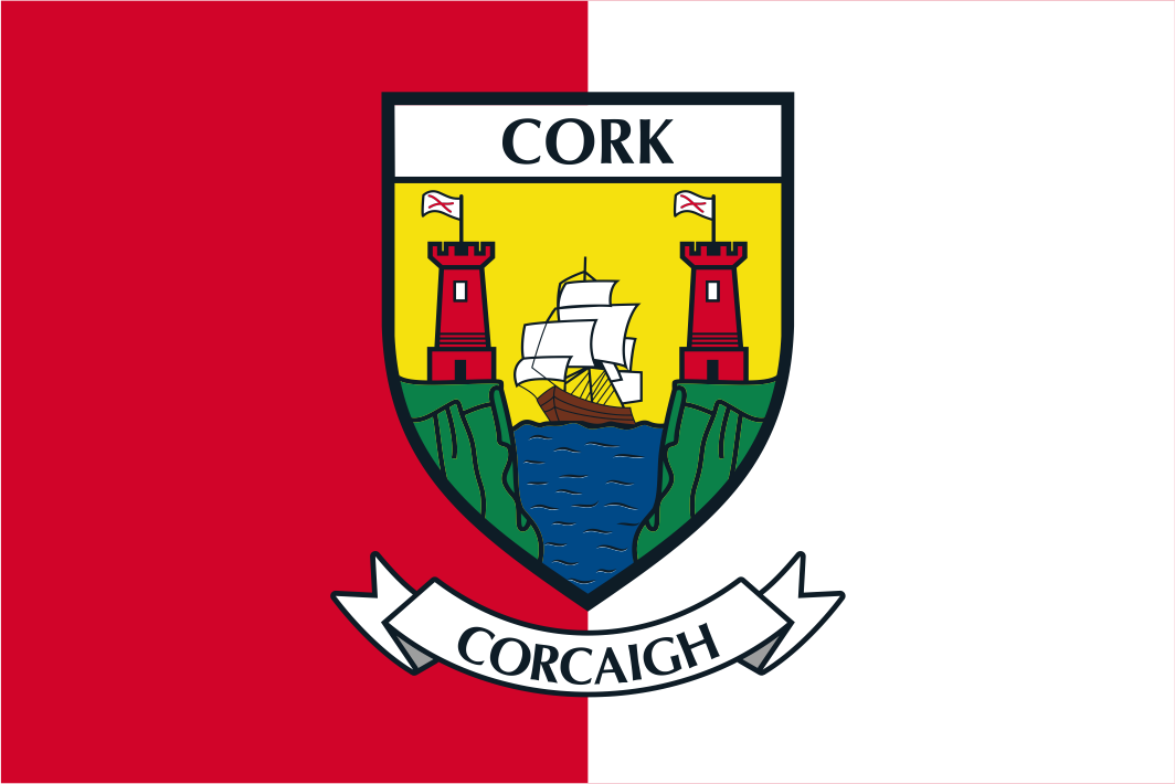 Bandeiras Handwaver da crista do condado de Cork