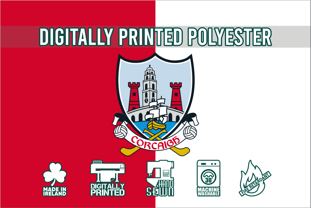 Cork GAA Crest Flag Flags Ireland Prospect Design